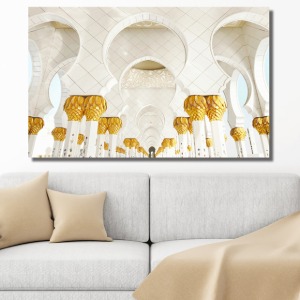 황금 궁전 와이드 풍경 사진 그림 액자 100 x 63 cm