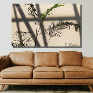 팜 쉐도우 와이드 풍경 사진 그림 액자 73 x 46 cm
