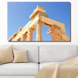 그리스 신전 와이드 풍경 사진 그림 액자 100 x 63 cm