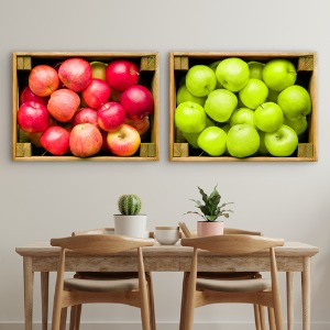 금전운 사과 직사각 6종 73 x 53 cm