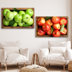 사과 바구니 2종 41 x 27 cm