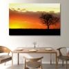 석양과 나무 한 그루 와이드 풍경 사진 그림 액자 100 x 63 cm